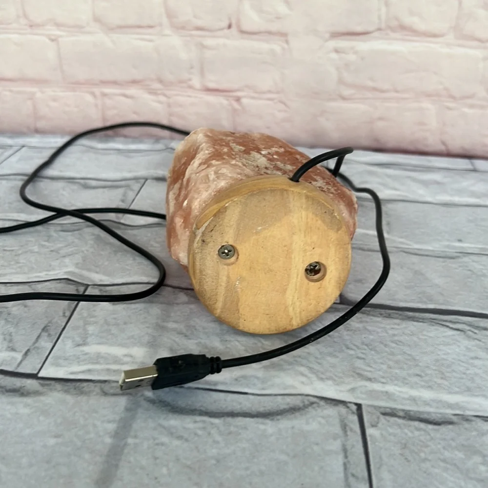 Himalaya crystal salt lamp usb plug rose color